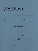 Two Part Inventions , BWV 772-786 piano sheet music cover